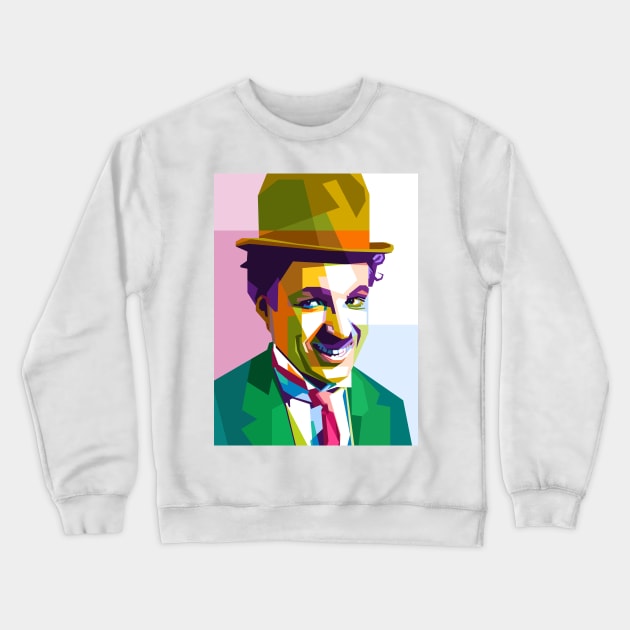 Charlie Chaplin Crewneck Sweatshirt by lots of artWork